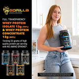 Gorilla Mode Premium Whey Protein - Chocolate Peanut Butter / 25 Grams of Whey Protein Isolate & Concentrate/Recover and Build Muscle (30 Servings)