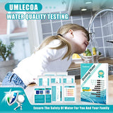 Umlecoa 19 in 1 Water Test Kit - 100 Strips + 2 Bacteria Tests - Home Water Quality Test Strips for pH, Hardness, Chlorine, Lead, Iron, Copper, Nitrate, Nitrite, and More