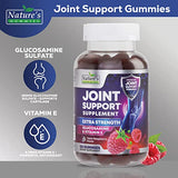 Joint Support Supplement - Extra Strength Glucosamine Joint Support Gummy - Joint Health Support & Flexibility for Back, Knees, & Hands - Vitamin E for Immune Support for Women & Men - 120 Gummies