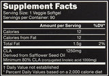 Sports Research Vegan CLA - 1250mg with Active Conjugated Linoleic Acid for Men & Women | Non-GMO, Soy & Gluten Free - 80% (90 Softgels)