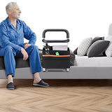 Bed Rails for Elderly Adults, Bed Assist Bar with 3 Adjustable Height, Bedside Fall Prevention Guard, Storage Bag Included, Assist Safety Rail for Elderly Seniors Patients, Fit King, Queen, Full, Twin