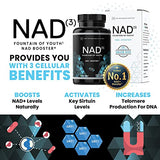 HPN Supplements NAD3 NAD+ Booster | Value Size 2 Month Supply | Clinically Proven & Independently Tested - Metabolic Repair | 311 mg per Serving - 120 Capsules