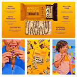 MAGIC SPOON Treats I High Protein I Low Carb I Keto Friendly I 1g of Sugar I Gluten Free Crispy Treat I Protein Bar I Cereal Bar & On-The-Go Healthy Snack (Chocolatey PB, 16 Bars)