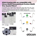 Genuine Oticon Hearing Aid Domes Minifit Open 8mm (0.31 inches - Medium), Oticon Branded OEM Denmark Replacements, Authentic Accessories for Optimal Performance -2 Pack/20 Domes Total