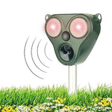 Ultrasonic Animal Repeller, Solar Powered Animal Repellent Outdoor, Cat Repeller Waterproof, Repellent Device for Lawns, Garden and Yard