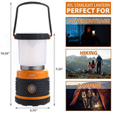 LED Camping Lantern Rechargeable, 1800LM, 4 Light Modes, 4400mAh Power Bank, IP44 Waterproof, Perfect Lantern Flashlight for Hurricane, Emergency, Power Outages, Home and More, with USB Cable (2 Pack)