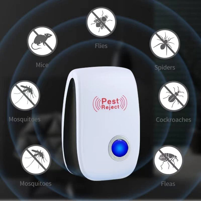 Ultrasonic Pest Repeller, Ultrasonic Plug in Insects Electronic Pest Repellent,Ultrasonic Repellent for Roach, Rodent, Mouse, Bugs,Mosquito,Indoor Pest Control for Home,Warehouse,Office,Kitchen,Hotel