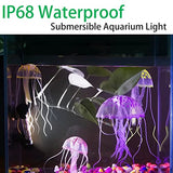 S SMIFUL LED Aquarium Light, RGB Submersible Fish Tank Lights Color Changing IP68 Waterproof Remote Control Sucker Hang Lights Background Wall Decor Lighting 11 inch