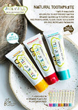 Jack N' Jill Kids Natural Toothpaste - Kids Toothpaste Fluoride Free, Organic Flavors, BPA Free SLS Free, Makes Tooth Brushing Fun for Kids - Banana, 1.76 oz (Pack of 2)