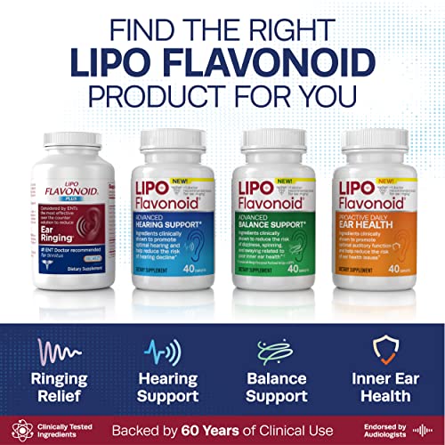 Lipo Flavonoid Advanced Hearing Support Daily Supplement, Helps Reduce