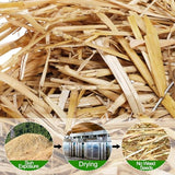 Natural Wheat Straw - 5 LB Dry Straw, Clean and Soft Decorative Straw Bale for Stray Cats Dogs Yard Farm Pets Garden Mulch Grass Cover