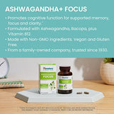 Himalaya Ashwagandha+ Focus with Ashwagandha, Bacopa, Rosemary & Green Tea for Memory, Focus and Clarity, 60 Capsules, 1 Month Supply, Vegan, Gluten Free