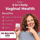 MaryRuth's 3-in-1 Probiotics for Women | Clinically Tested | Vaginal Probiotics for Digestive Health & Hormonal Support | Womens Probiotic Powder | Gut Health | 50 Billion CFU | Allergen Free | 0.5 oz