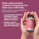 Glow Prenatal Vitamins for Women – Healthy Pregnancy and Fetal Development – Vitamins with Folic Acid, DHA and 25 Vital Nutrients For Baby's Growth & A Comfortable Pregnancy – 120 Nourishing Capsules