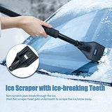 Sutekus Snow Brush Kit Includes Snow Shovel, Ice Scraper, Snow Brush and Car Windshield Snow Cover for Auto Cars SUV Trucks (Black)