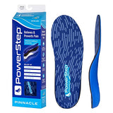 Powerstep Pinnacle Insoles - Orthotics for Plantar Fasciitis & Heel Pain Relief - Full Length Orthotic Insoles to Relieve Pain with Moderate Pronation - #1 Podiatrist Recommended (M 9-9.5, F 11-11.5)