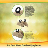 Ear Gear Micro Cordless Eyeglasses – Protect Hearing Aids or Hearing Amplifiers from Dirt, Sweat, Moisture, Wind – Fits Hearing Instruments up to 1”