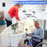 Wireless Caregiver Pager Call Button Nurse Call System 500Ft Range with LED Number Display for Elderly/Patient/Disabled at Home/Hospital/Clinic(6 Waterproof Call Button & 1 Receiver)