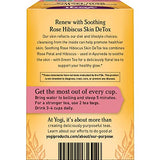 Yogi Tea Soothing Rose Hibiscus Skin DeTox Tea - 16 Tea Bags per Pack (4 Packs) - Organic DeTox Tea to Support Skin Health - Includes Green Tea Leaf, Rose Petal, Honeybush Leaf, Hibiscus & More