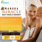 UpWellness: Manuka Miracle - Skin Cream with Manuka Honey, Olive Oil, and Beeswax - Repairs and Protects Skin - 25g