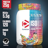 Dymatize ISO 100 Whey Protein Powder with 25g of Hydrolyzed 100% Whey Isolate, Gluten Free, Fast Digesting, Birthday Cake Pebbles, 20 Servings