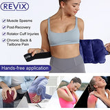 REVIX Ice Pack for Injuries Reusable Gel for Lower Back Pain Relief, Cold Packs for Back Shoulder, Hip, Wrap Around Entire Knee, Cold Compress Reduce Swelling, Bruises,16x9''