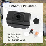 RALBDX 691993 4 Quart Plastic Fuel Tank With Cap & Shut-Off Valve Replaces For B&S Remote Mounting Compatible With Lawn and Garden Equipment Engines,Some Specific Snow Blower,Tiller,Log Splitter