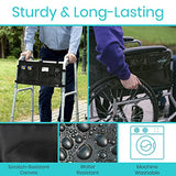 Vive Walker Bag - Accessories Wheelchair Basket Pouch (Water Resistant) - Seniors Caddy Accessory Attachment for Folding, Rolling Walkers - Carry Storage Carrier Tote - Lightweight, Universal Size