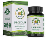 Propolis Health Propolis Capsules 1000mg-Daily with Vitamin E Per 2 Capsules - Brazilian Green Propolis Extract - Immune Booster 50 Days Supply Propolis Capsules (100 Capsules)