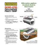 GONZO 5001 Dead-End Mole & Gopher Trap - The Ultimate Non-Poisonous Defense Against Burrowing Pests