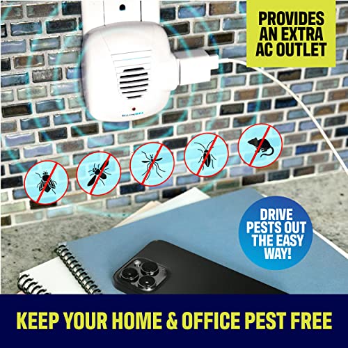 Bell and Howell Ultrasonic Pest Repellers with Extra Outlet - 3 Pack