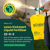 Sunday Lawn Kickstart Fertilizer, 42.3oz, 2 Pack - Lawn Fertilizer for Lawn Improvement - Includes Universal Sprayer Attachment - Covers Up to 5,000 Sq Ft - Easy Application in 15 Minutes or Less