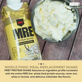 REDCON1 MRE Ready to Drink Protein Shakes, Vanilla Milkshake - Protein Drinks with Whole Food Sources - Sugar Free RTD Shake Formulated to Fuel Athletes at Any Time (12 Pack)