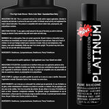 Wet Platinum Silicone Based Lube 3.0 oz Bottle (2-Pack), Ultra Long Lasting Premium Personal Luxury Lubricant, Men Women & Couples Condom Compatible Water Resistant Non Sticky Hypoallergenic