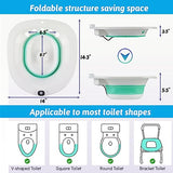 G GREENLY-AG Electric Sitz Bath, Herbal Sitz Bath for Hemorrhoids Men Treatment & Women Postpartum Care Basin, Sitz Bath for Elongated Toilet Seat, Sitz Bath Soak, Gently Bubbles Cleanse, Deeper Bowl