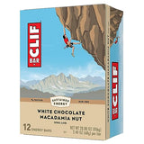 CLIF BAR - White Chocolate Macadamia Nut Flavor - Made with Organic Oats - Non-GMO - Plant Based - Energy Bars - 2.4 oz. (12 Pack)