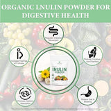 VELOTO Organic Inulin Powder, Pure Inulin Prebiotic Supplement Natural Soluble Fibers Sweetener for Digestive Function, Unflavored & Unsweetened Superfood for Smoothie, Gluten Free, Vegan, 2.2 lb
