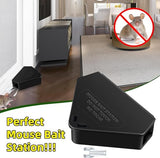 8 Pcs Mouse Bait Station with Keys Indoor Outdoor for Rats Mice Rodents, Reusable Mouse Poisoning Bait Blocks, Stay Away from Children & Pets