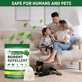 REALPETALED Natural Rodent Repellent Pouches: Mouse and Spider Repellent Indoor - Peppermint Oil to Repel Mice and Rats - Stay Away Rodent Repellent for House Basement Outdoor - 10 Pouches