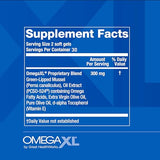 OmegaXL Joint Support Supplement - Natural Muscle Support, Green Lipped Mussel Oil, Soft Gel Pills, Drug-Free, 60 Count + HeartXL 30 Count, High Potency Omega-7 Blend