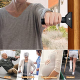 Healvaluefit Flip up Grab Bar for Elderly, Folding Doorway Assist Handle, Grip Bars for Doorframe Stairs Steps, Great Mobility Aids for Elderly Seniors and Alzheimer (Black)