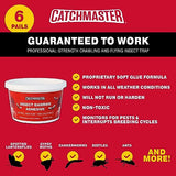 Catchmaster Tree Banding Insect Barrier DIY Kit 6Pk, 15oz Pails, Lanternfly & Ant Traps, Outdoor Adhesive Crawling Insect Trap, Glue Traps to Protect Trees, Fruit & Plants