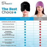 TheraICE Migraine Headache Relief Cap, Hot & Cold Therapy Hat, Migraine Relief Cap, Cool Gel Head Wrap, Headache Cap Ice Pack Mask, Cold Compress Migraine Relief Products Device for Tension & Stress