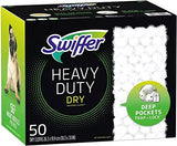 Swiffer Heavy Duty Dry Sweeping Cloths, 50ct (Pack of 2), White