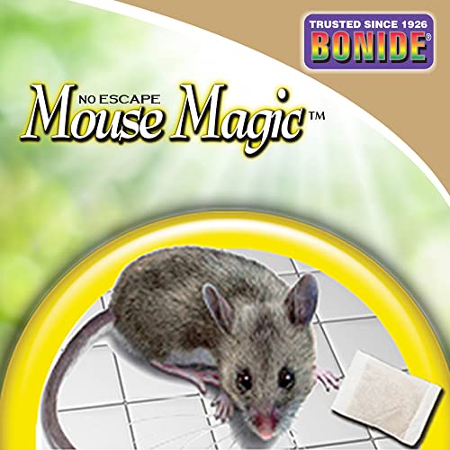 Bonide Mouse Magic Mouse Repellent Scent Packs, 4 Ready-to-Use Packs for Indoor & Outdoor Use, People & Safe 12-pk