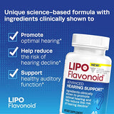 Lipo Flavonoid Advanced Hearing Support Daily Supplement, Helps Reduce The Risk of Hearing Decline and Promotes Optimal Hearing, 40 Caplets