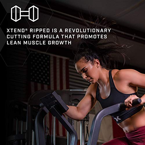 XTEND Ripped BCAA Powder Strawberry Kiwi | Cutting Formula + Sugar Free Post Workout Muscle Recovery Drink with Amino Acids | 7g BCAAs for Men & Women | 30 Servings