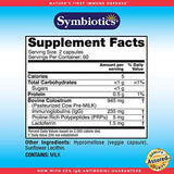 Symbiotics Colostrum 120ct Vegetable Capsules - Immunity Support - Lactoferrin Supplement & Colostrum Protein with Immunoglobulin - 25% lgG Antibodies - Gluten Free