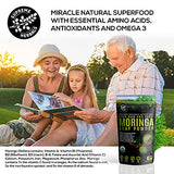 Supreme Herbals, 100% Raw and Pure Moringa Leaf Powder. Organic Certified Moringa Leaf. Natural Superfood with Essential Amino Acids, Antioxidants, and Omega 3, 8 oz Resealable Bag.